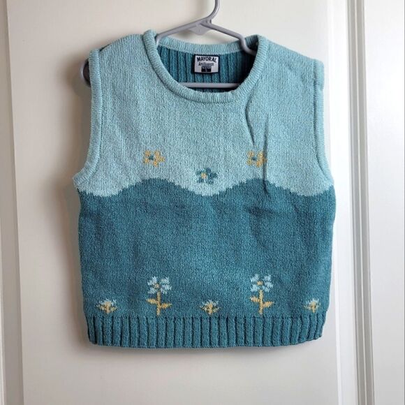Mayoral Other - MAYORAL Knit Floral Vest 